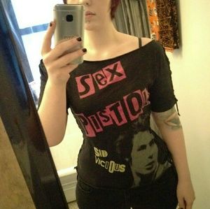Diy punk Sid Vicious Sex Pistols shirt